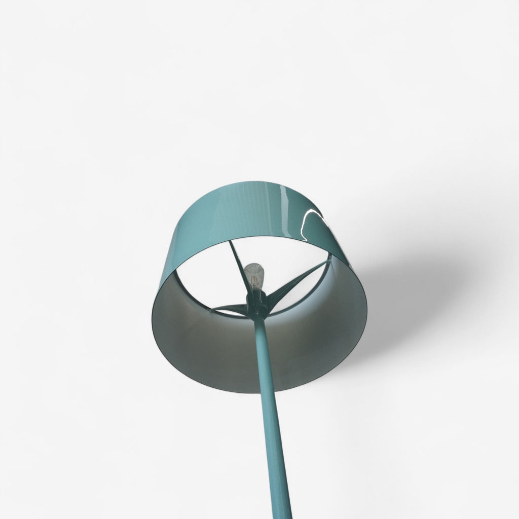 Flos – Spun Light F Stehleuchte by Sebastian Wrong · Tiffany Blue Custom Edition · JWolf Studio