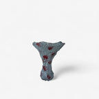 Mihai Topescu – Skulpturale Glasvase „Crimson Bloom“ · Handgeblasenes Studioglas-Unikat