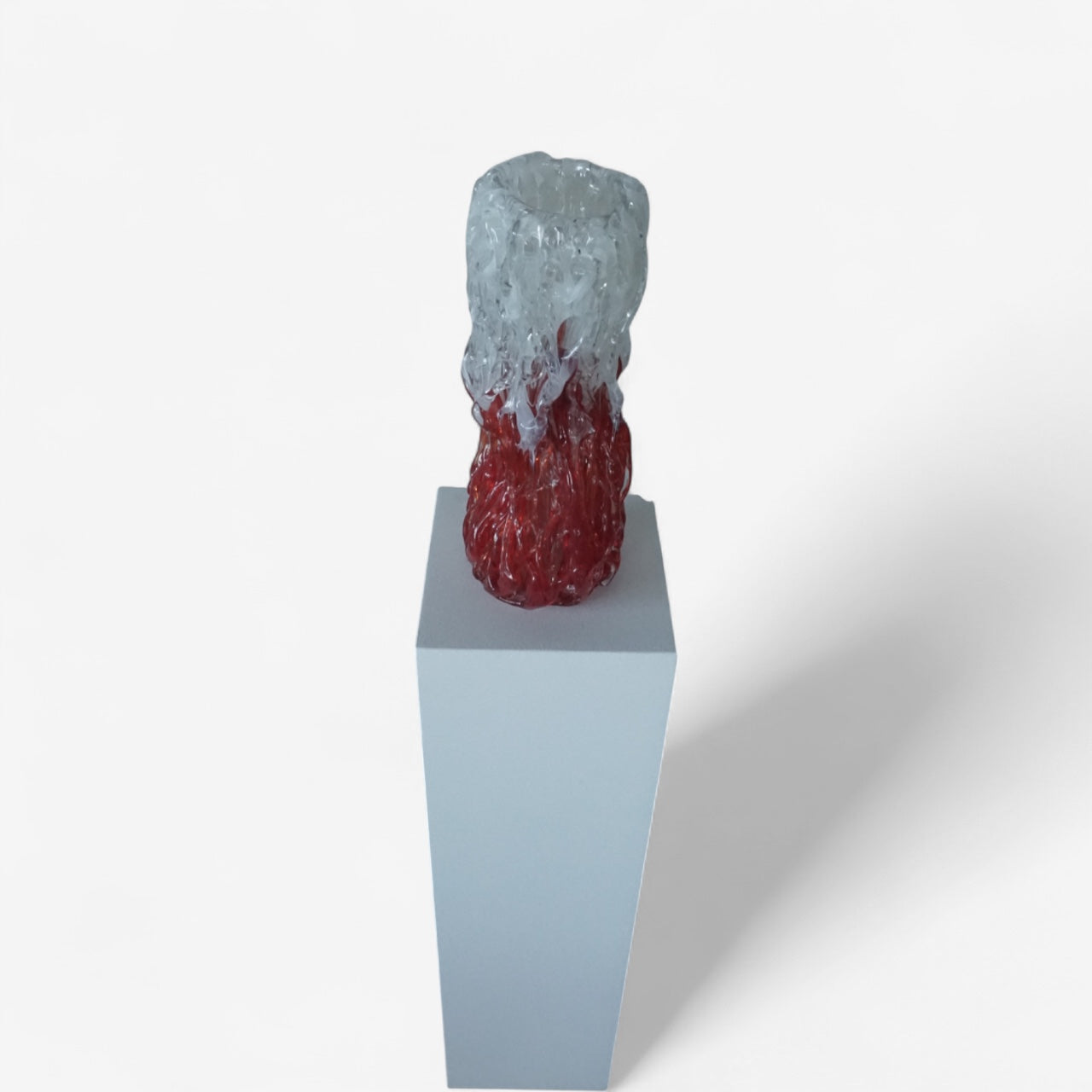 Mihai Topescu – Glasvase „Inferno“ · Handgeblasenes Studioglas-Unikat