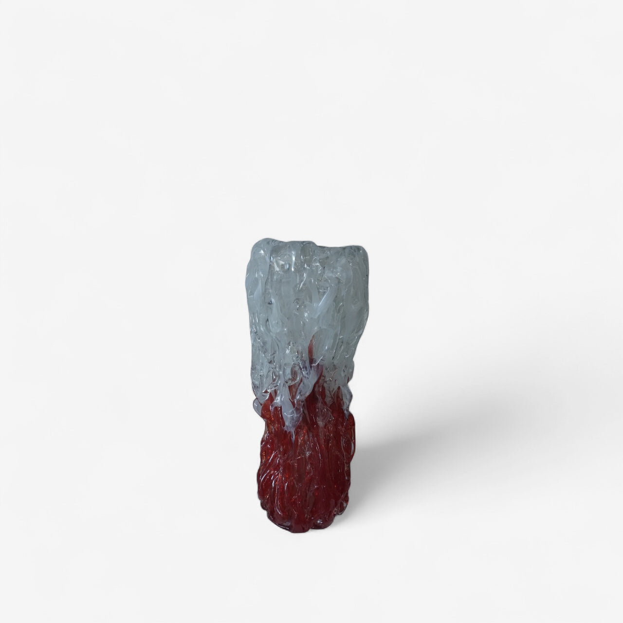 Mihai Topescu – Glasvase „Inferno“ · Handgeblasenes Studioglas-Unikat