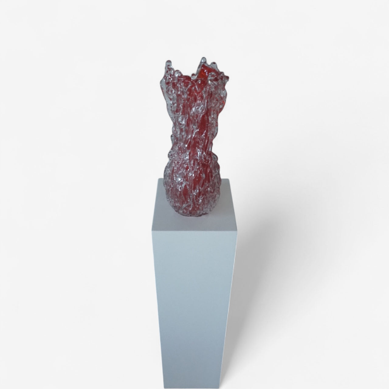 Mihai Topescu – Glasvase „Eruption“ · Handgeblasenes Studioglas-Unikat