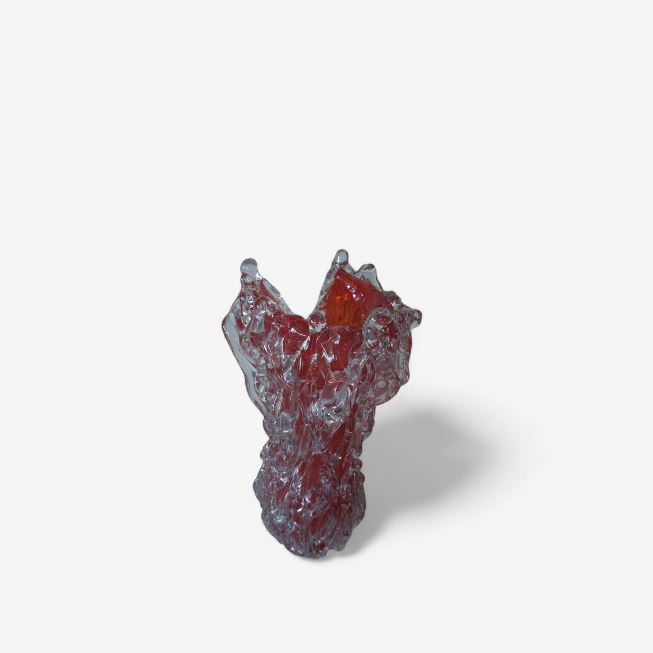 Mihai Topescu – Glasvase „Eruption“ · Handgeblasenes Studioglas-Unikat