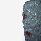 Mihai Topescu – Glasvase „Crimson Column“ · Handgeblasenes Studioglas-Unikat