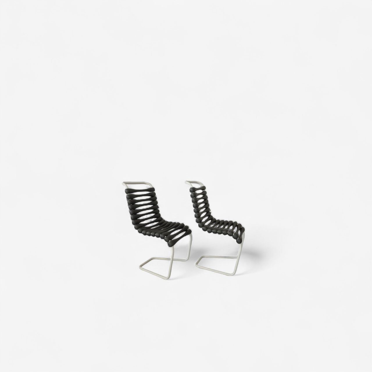 Gufram – BOING Chair by Karim Rashid (2014) · Black/White · Stackable · Indoor / Outdoor Edition