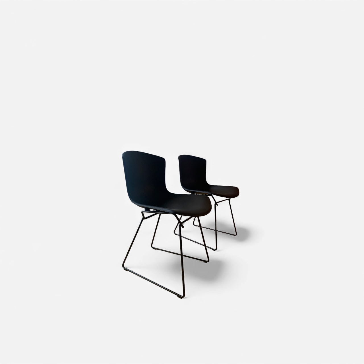 Set Knoll International – Bertoia Plastic Side Chair - black