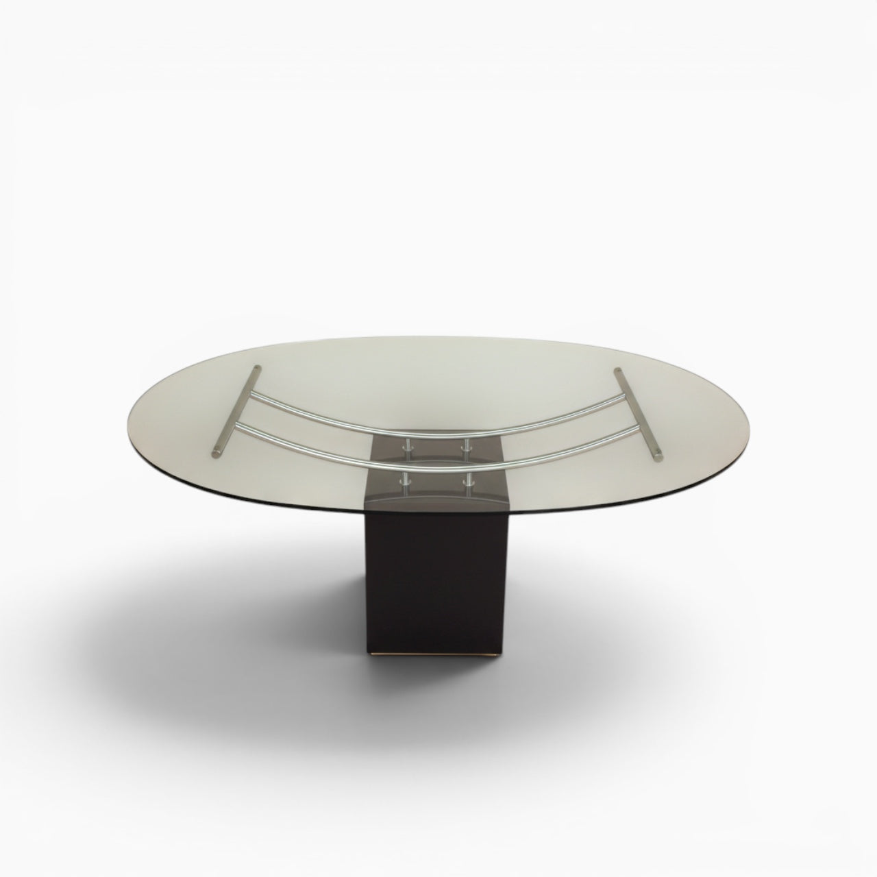Ovaler Glas Esstisch